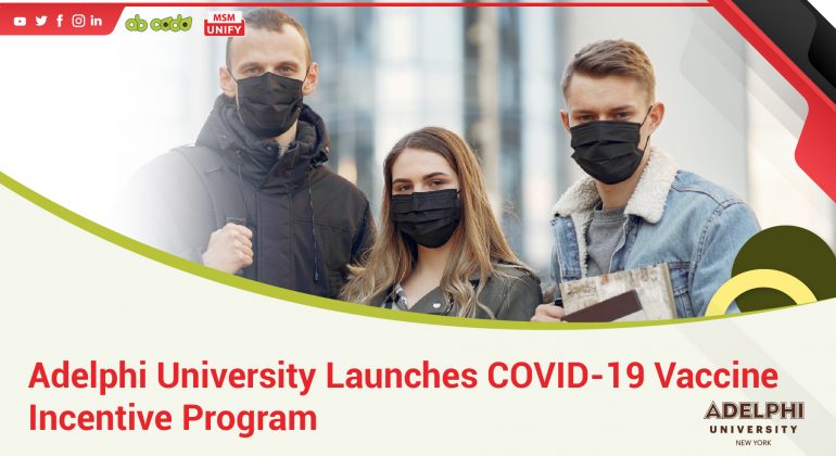 adelphi university states that they will provide covid19 vaccine