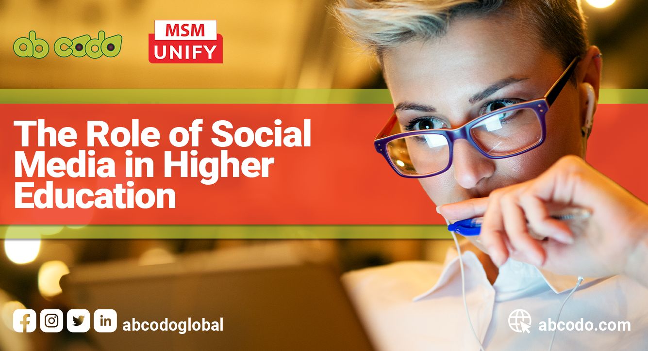role of social media in higher education banner