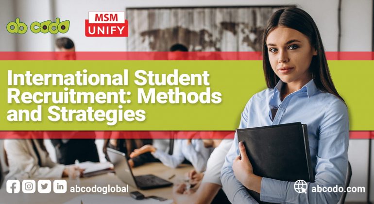 banner of the international student recruitment blog