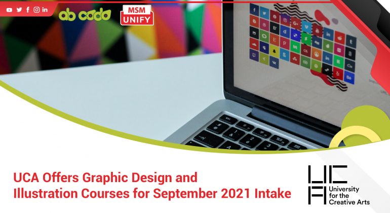 uca graphic design and illustration course banner