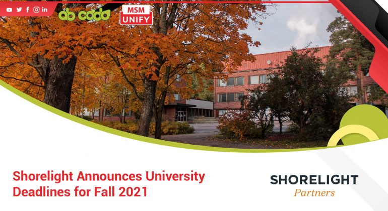 shorelight announces university deadlines