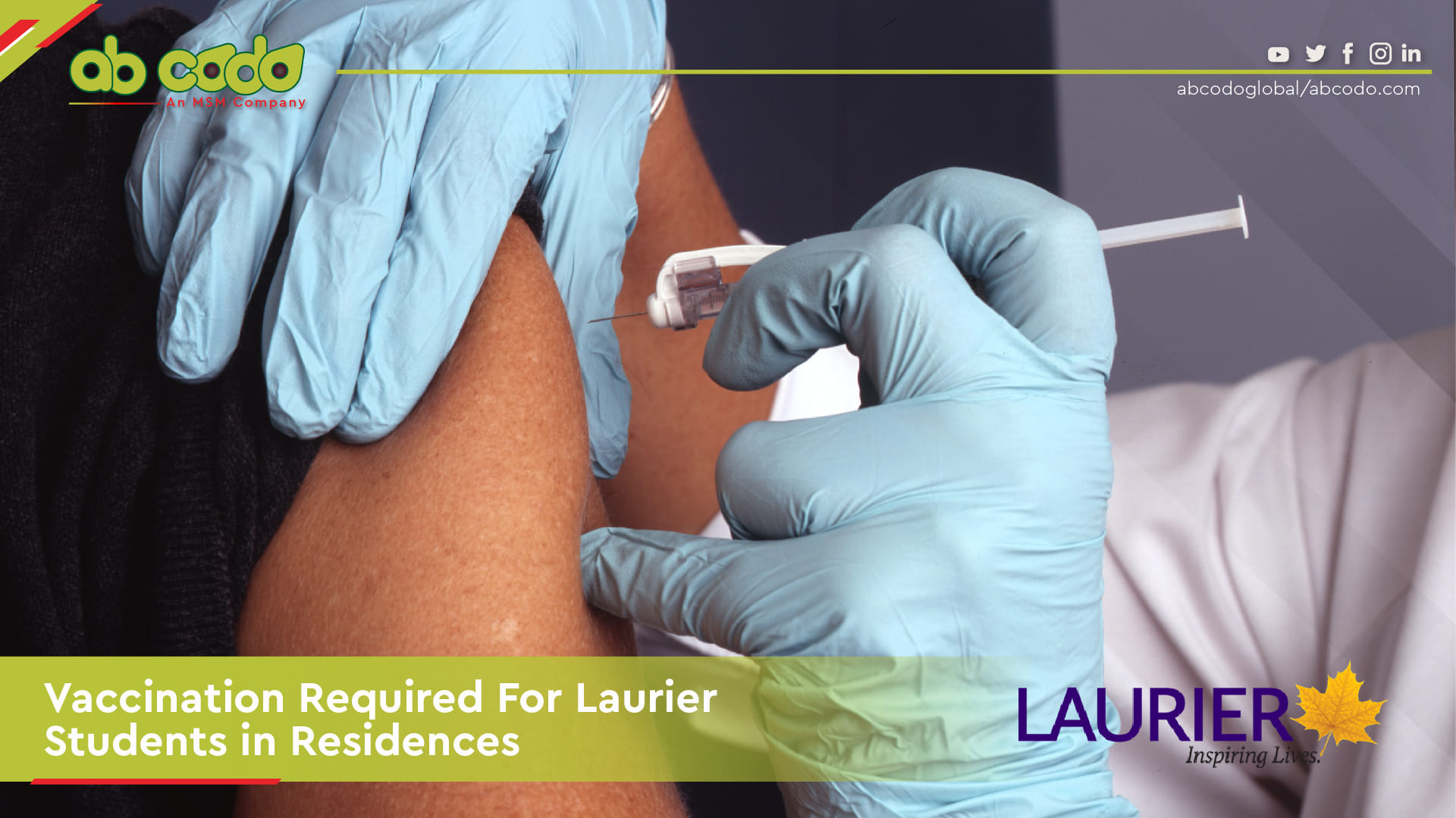 vaccination required laurier students