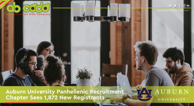 Auburn University Panhellenic Recruitment Chapter Sees 1,872 New Registrants