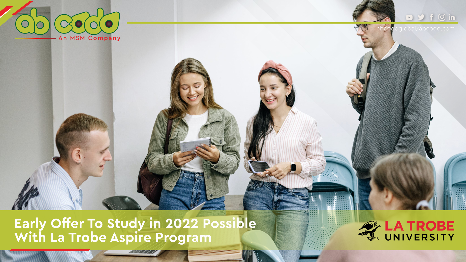 Early Offer To Study in 2022 Possible With La Trobe Aspire Program