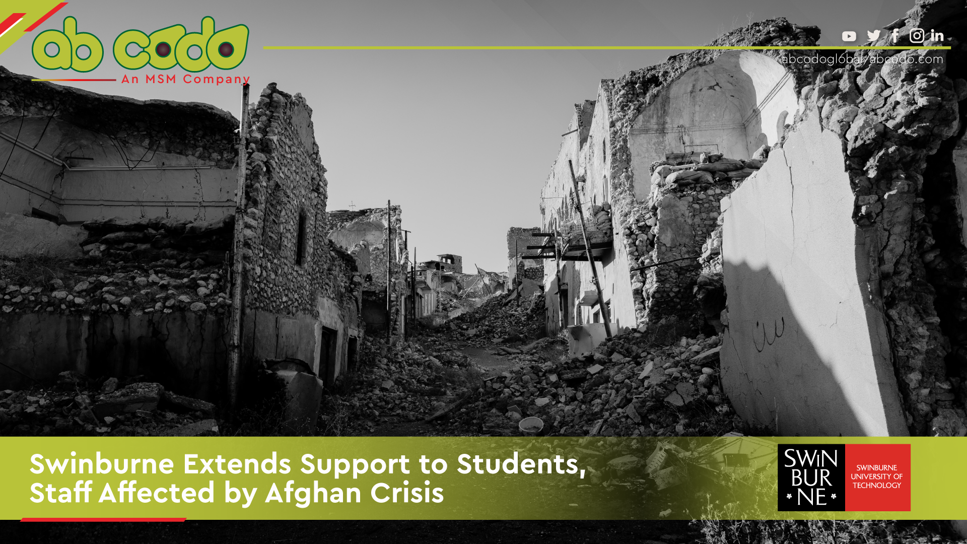 Swinburne Extends Support to Students, Staff Affected by Afghan Crisis