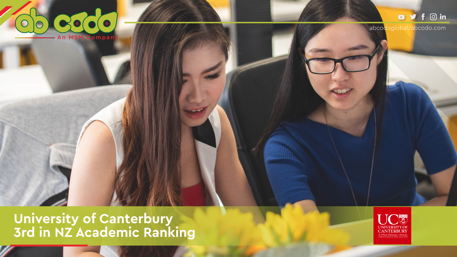 University of Canterbury 3rd in NZ Academic Ranking