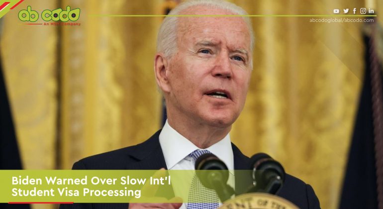 biden warned slow studen visa web banner