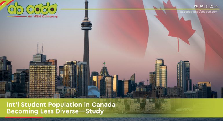 canada international student less diverse banner