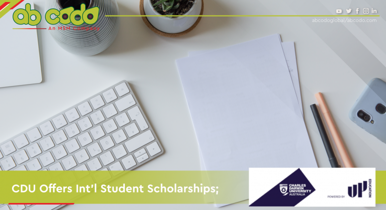 cdu international student scholarships banner