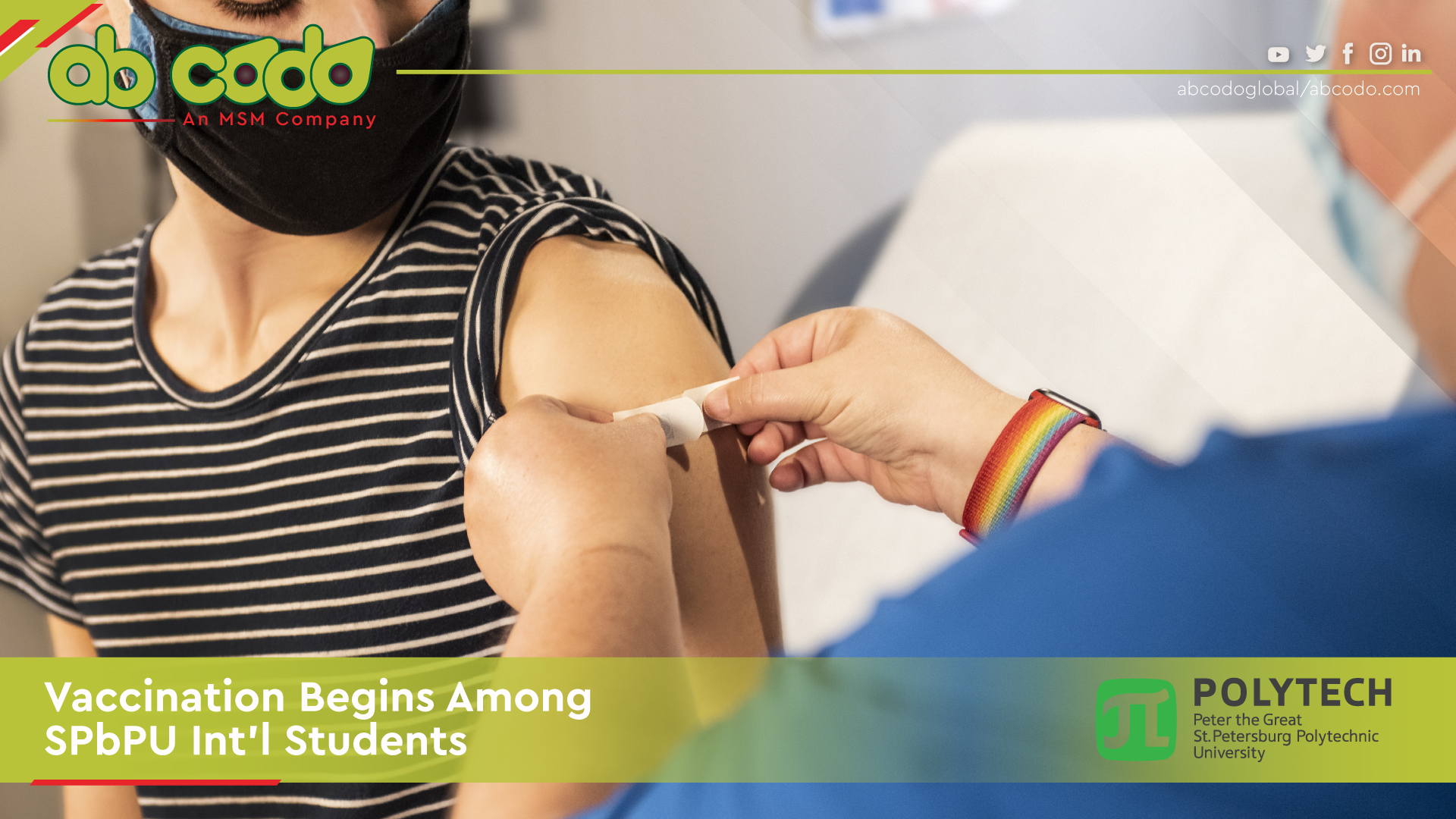 Vaccination Begins Among SPbPU Int’l Students