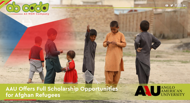 aau offers scholarship afghan refugees banner