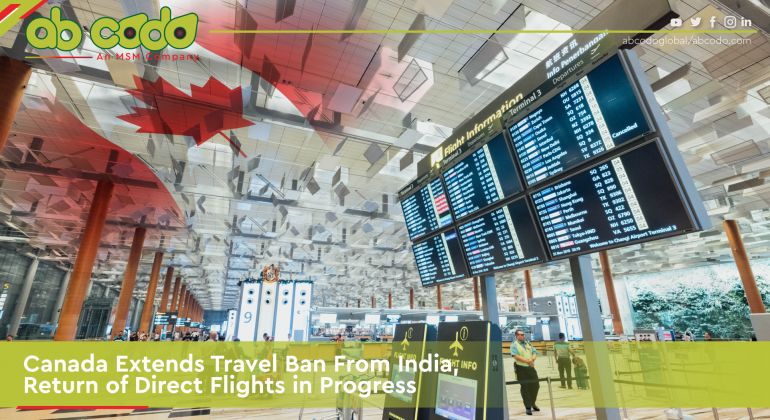 canada extends travel ban india banner