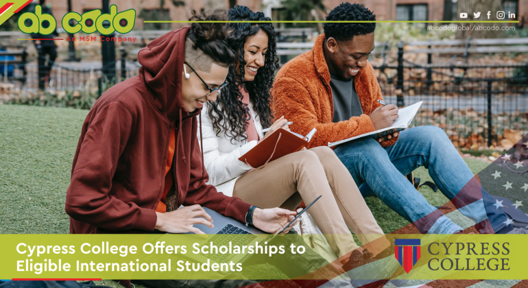 cypress college scholarships intl students banner