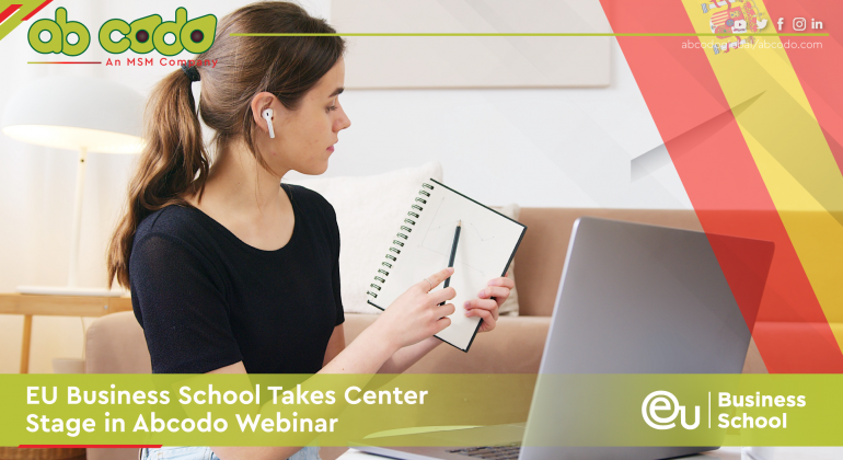 eu business school webinar banner
