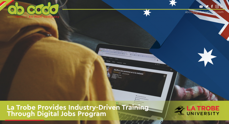 la trobe training digital jobs program banner