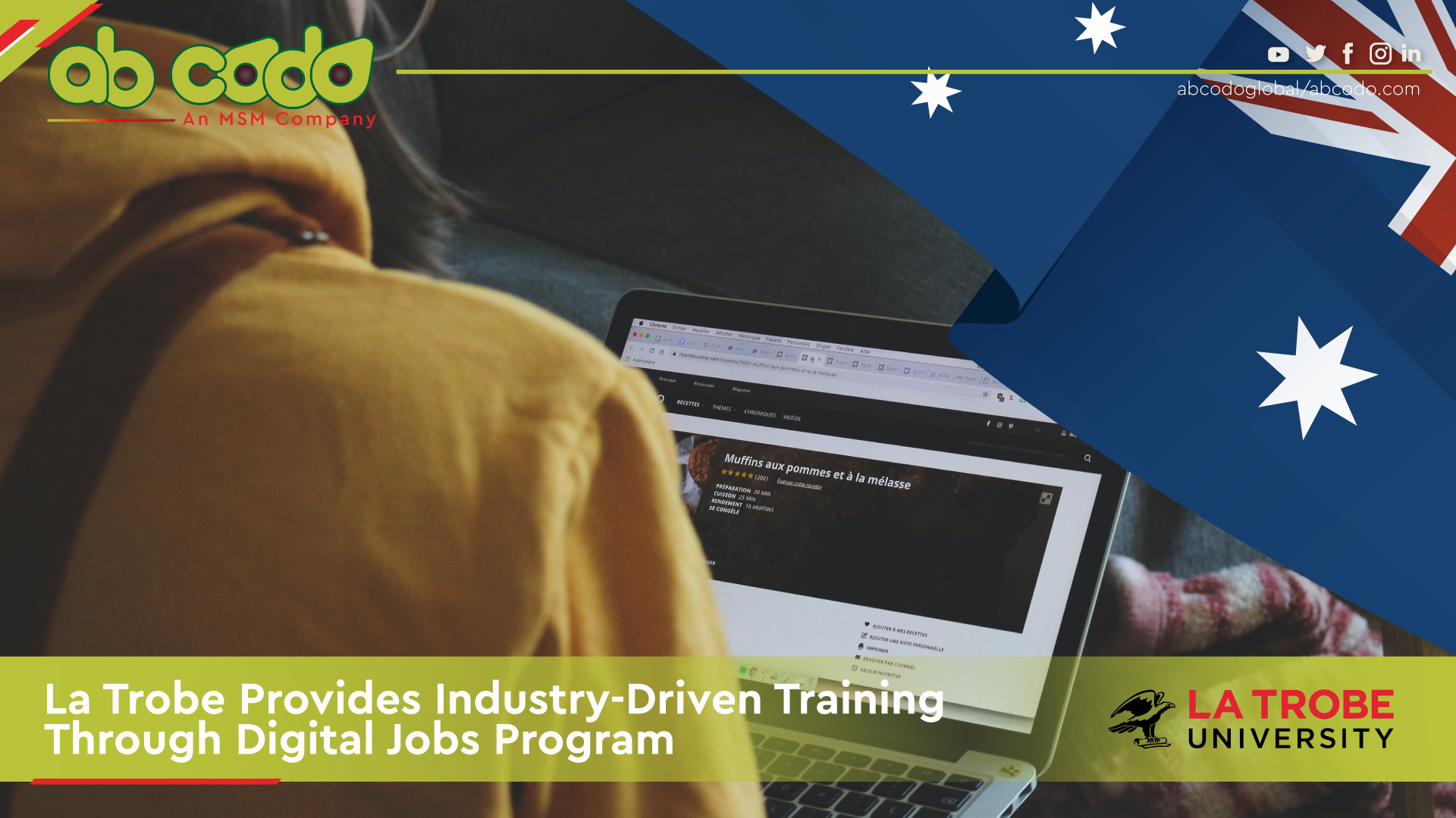 la trobe training digital jobs program banner