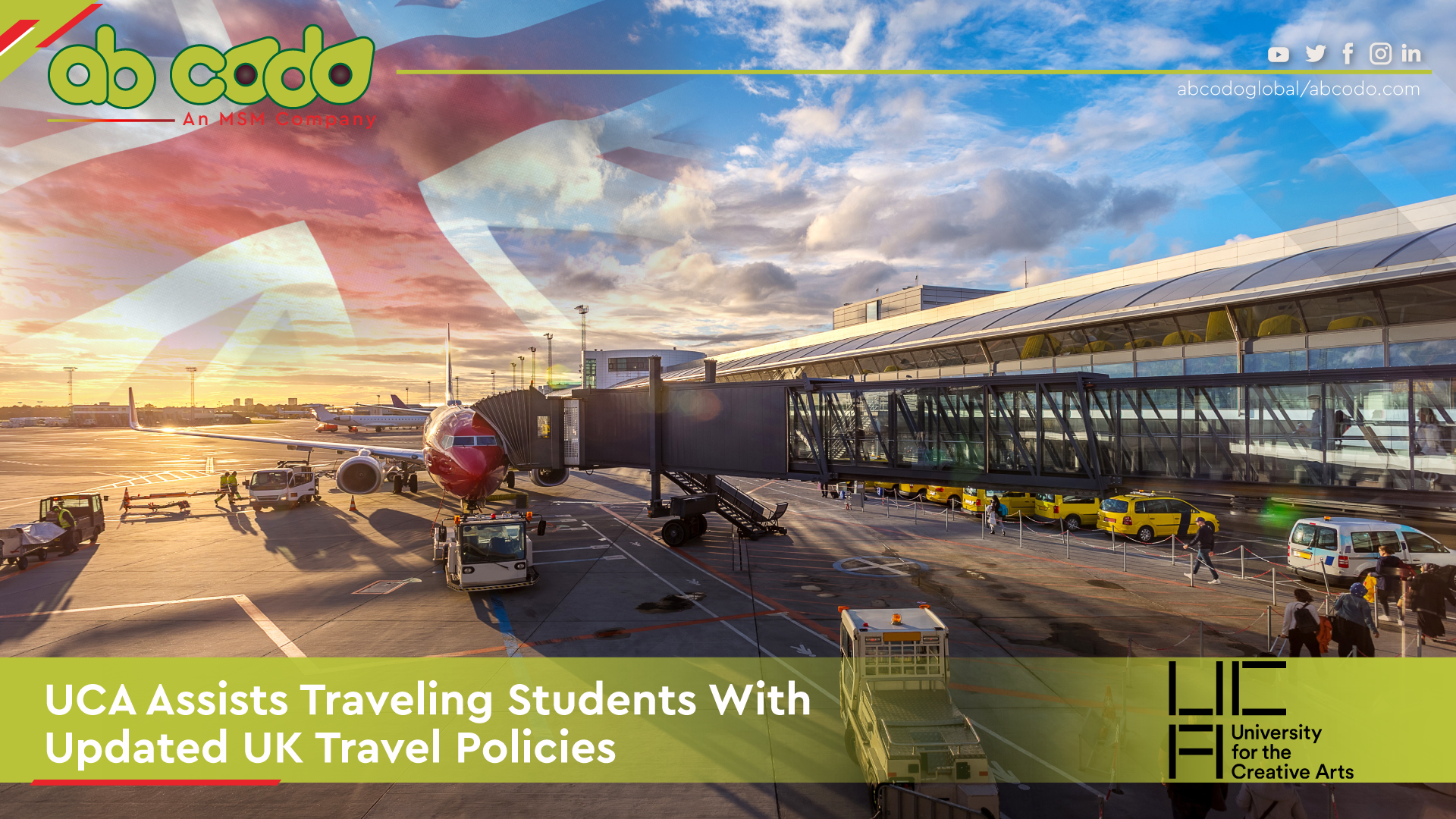 uca assists students uk travel policies banner