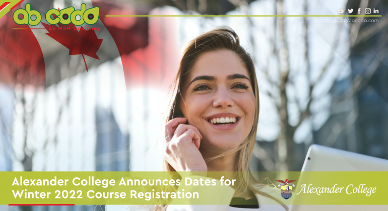 Alexander College Announces Dates for Winter 2022 Course Registration
