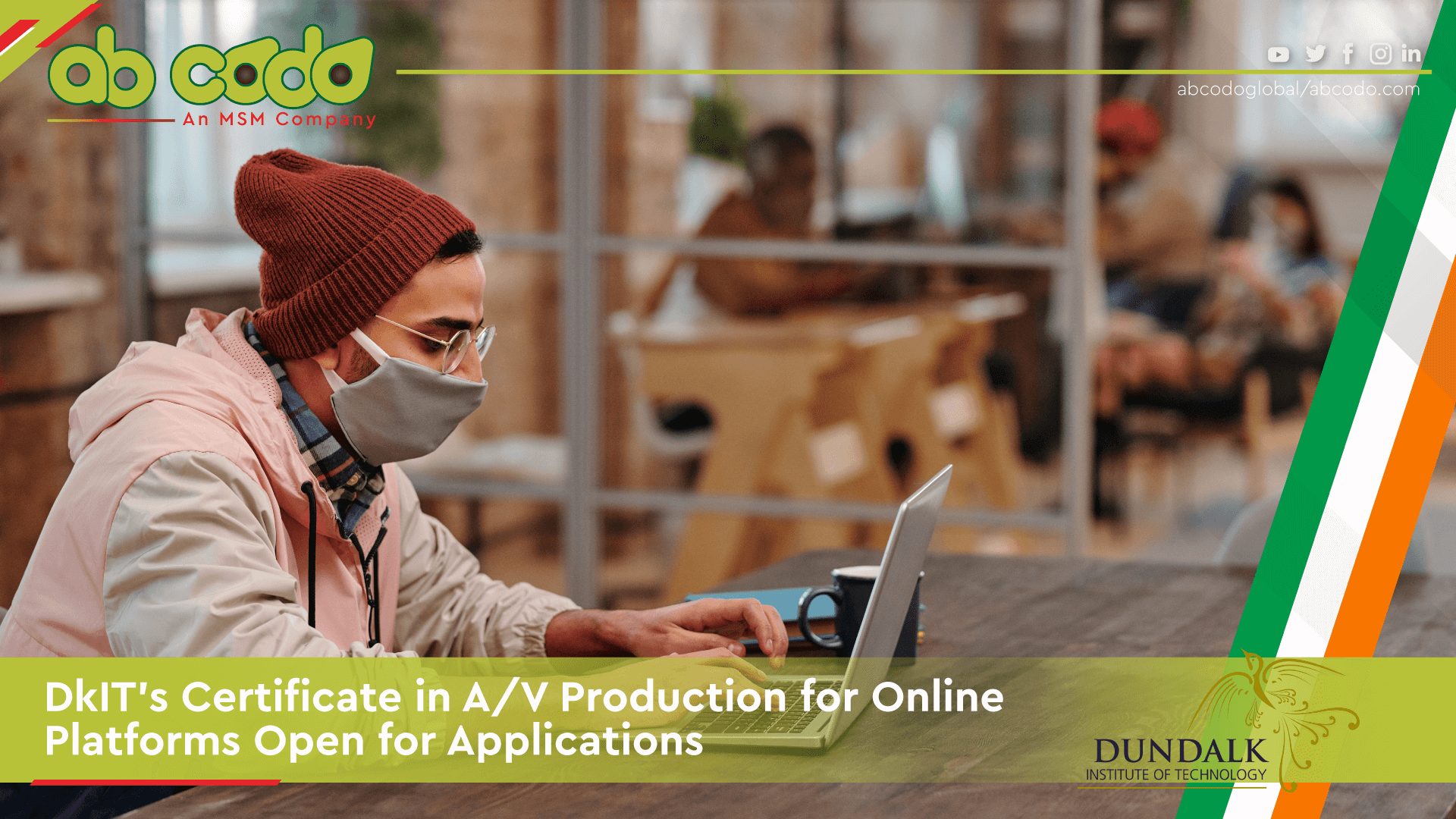DkIT opened applications for its new Certificate in Audio-Visual Production for Online Platforms. Learn the details of the program here.