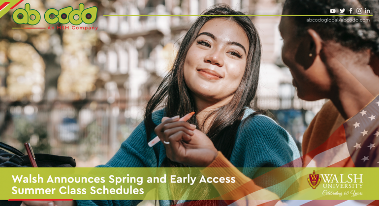 Walsh Announces Spring & Summer Class Schedules