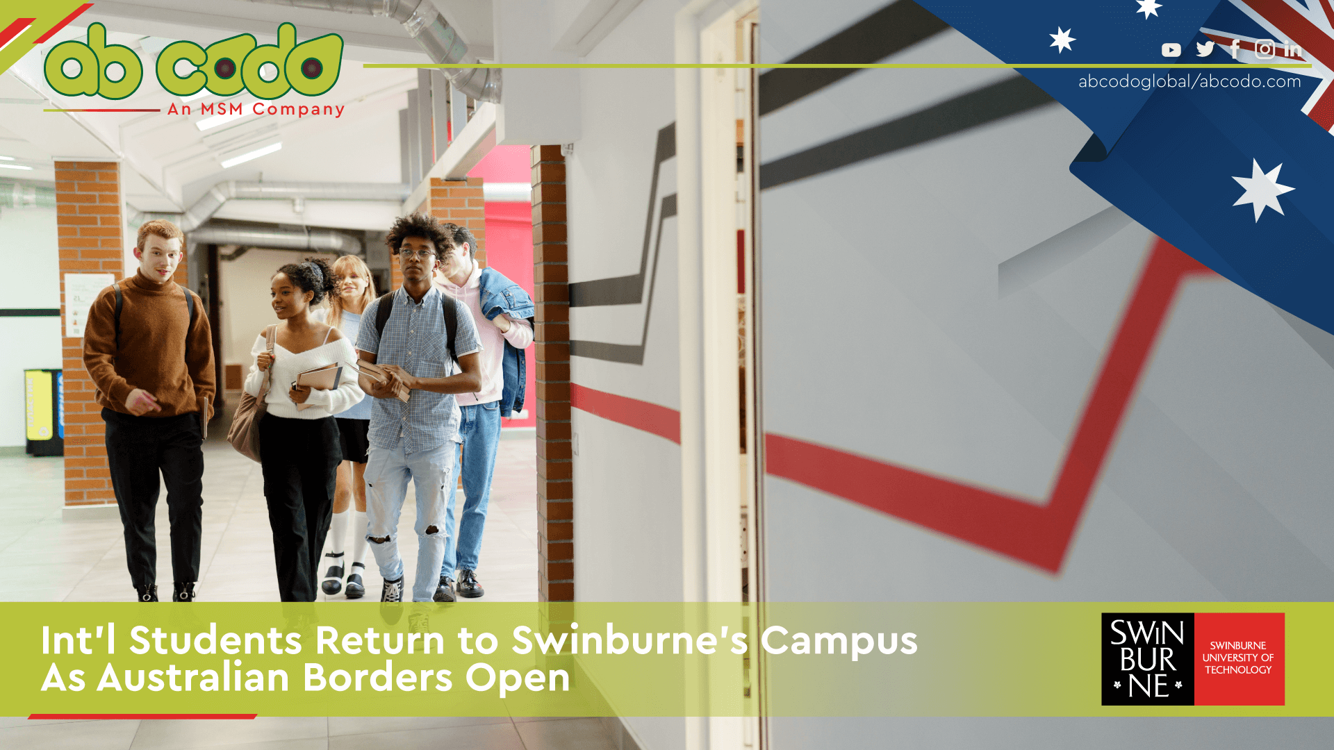 Int’l Students Return to Swinburne’s Campus As Australian Borders Open