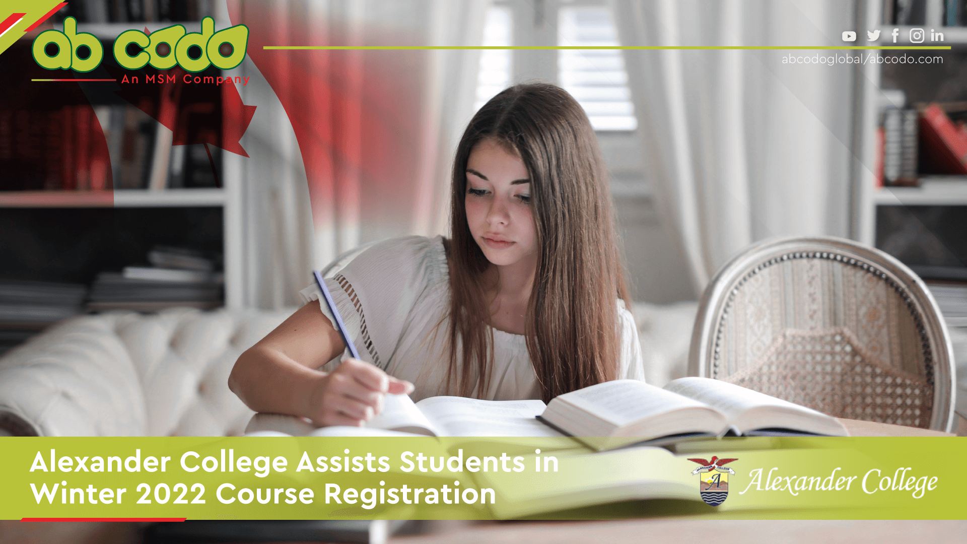 Alexander College Assists Students in Winter 2022 Course Registration