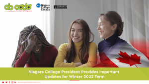 Niagara College President Provides Important Updates for Winter 2022 Term
